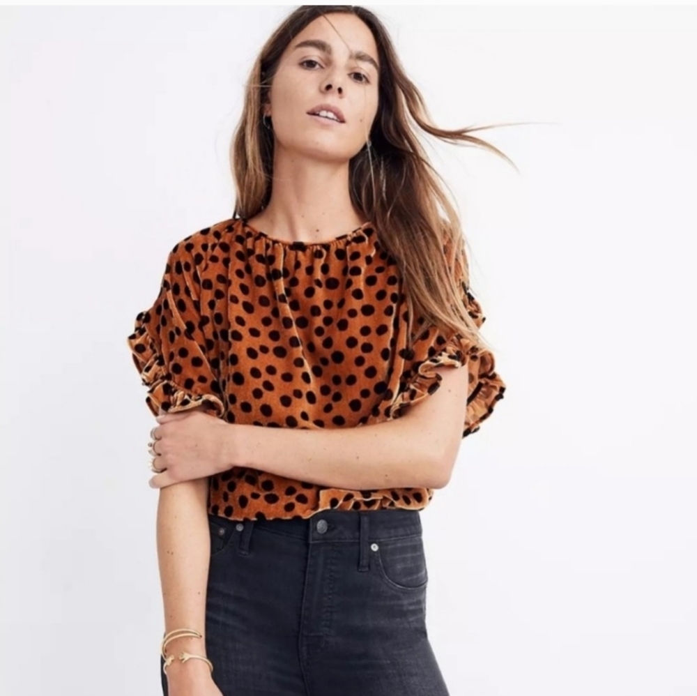 Madewell Memento Velvet Top